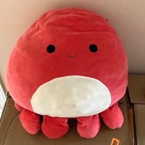 veronica red octopus 20” squishmallow